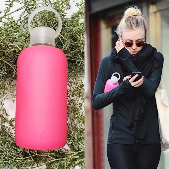 bkr Other - BKR Hot Pink Glass Bottle 16 oz Fitness fitness gym work out Barbie pink yoga